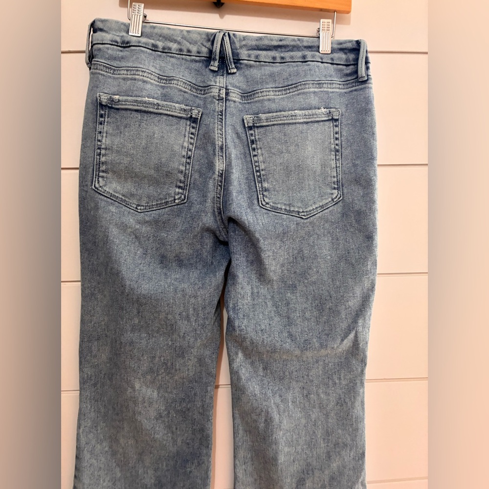 GOOD AMERICAN CLASSIC BOOTCUT JEANS indigo 238 size 14/32 - Picture 9 of 11